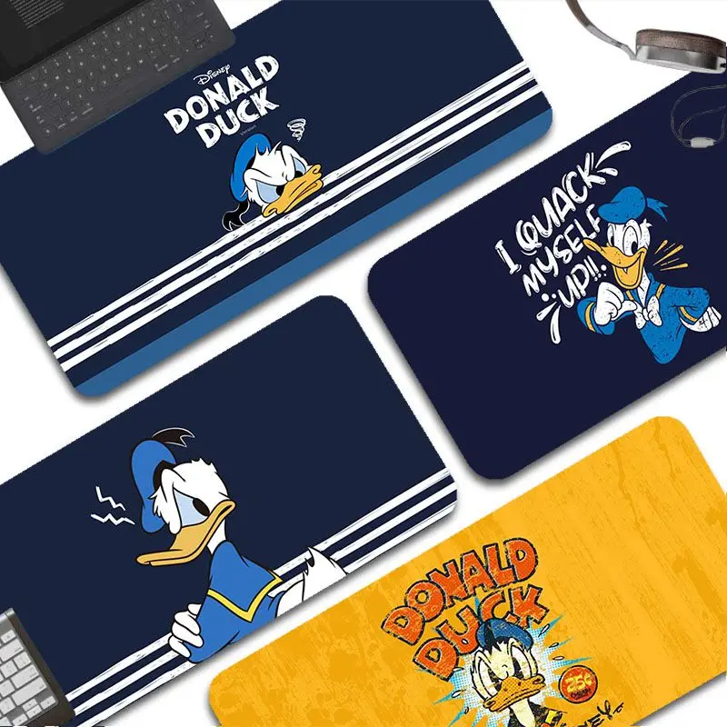 Игровой коврик для мыши Disney Дональд Дак нескользящий мультяшный Аниме Коврик
