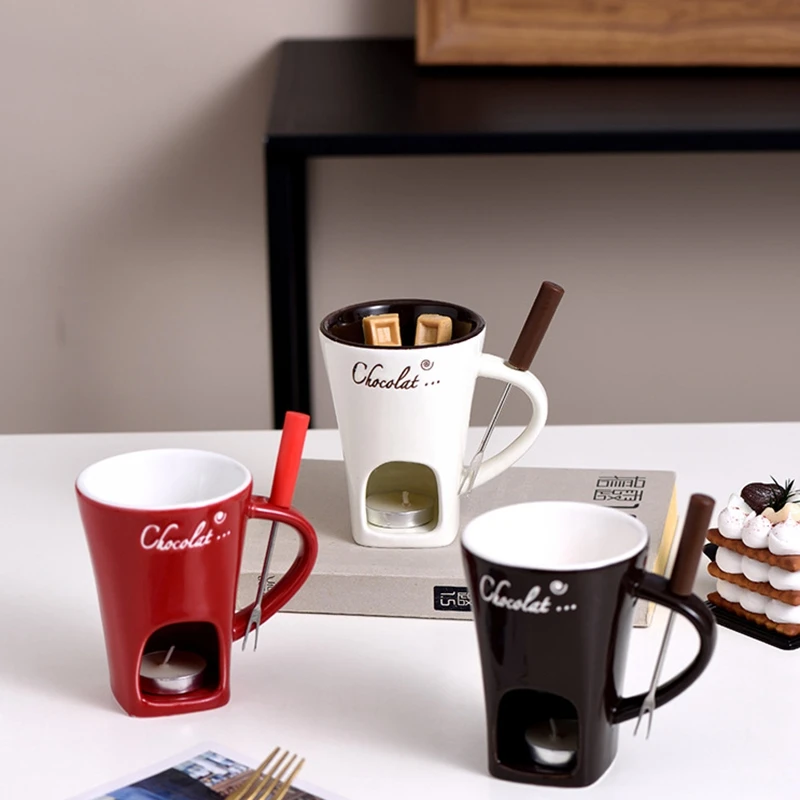 Шоколадная чашка для фондю европейская чашка-свеча керамическая кружка с