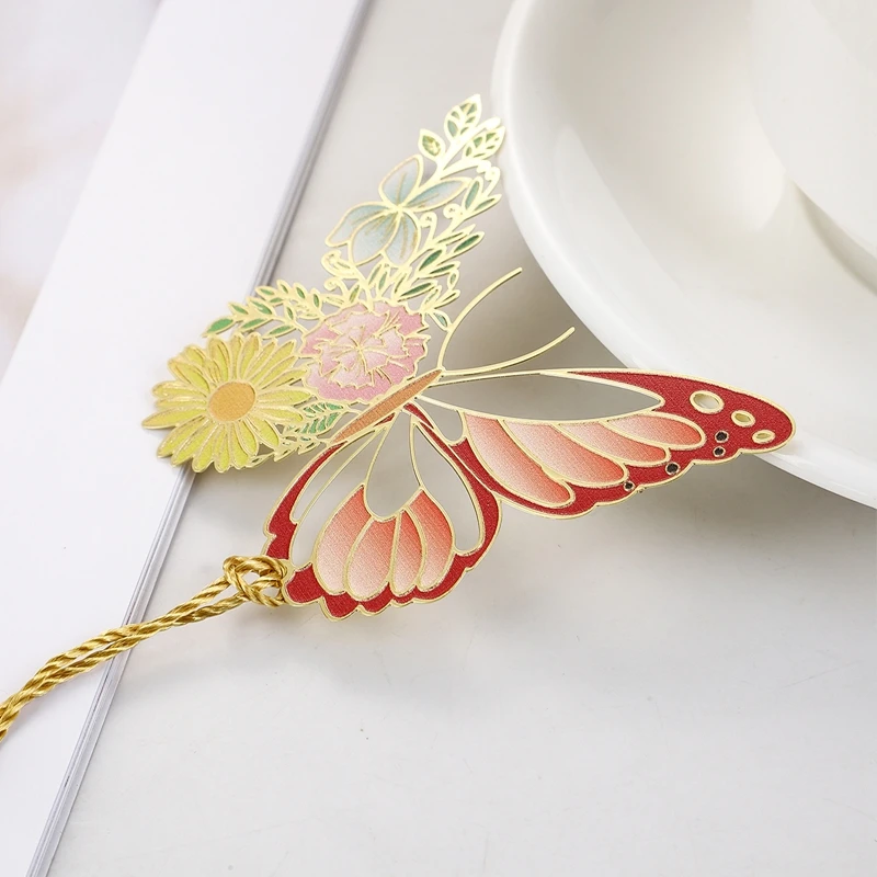 Элегантные Металлические Закладки-бабочки В Форме Цветов И Насекомых С
