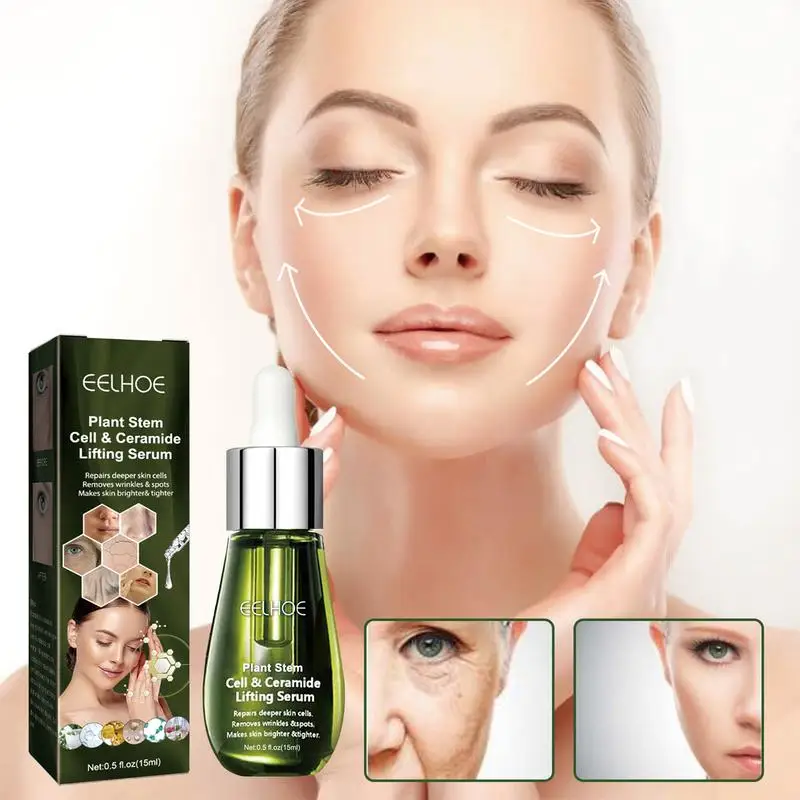 

15ml Collagen Boost Anti Wrinkle Anti Aging Serum Plant Stem Cell & Ceramide Lifting Face Essence Skin Brightening Moisturizer