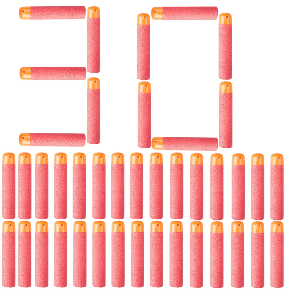 

30Pcs/Lot 9.5cm Red Sniper Rifle Darts Bullets for Nerf Mega Kids Toy Foam Refill Darts Big Hole Head Bullets Christmas Gift