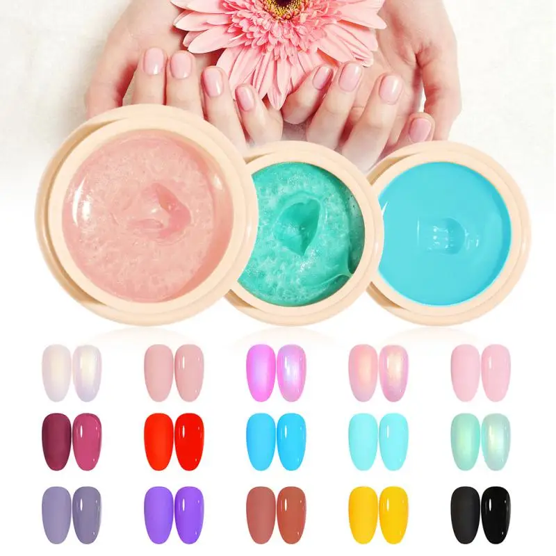 

Painting Gel Super Texture Creamy Thick Jelly Color Mud UV Gel Paste Soak Off UV LED Nails Gel Polish For Nail Art Jelly Pink