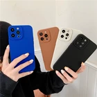 Чехол для Xiaomi Mi 11 Lite 5G NE Case Poco M4 F3 X3 GT 12 11T Redmi Note 10 10s 9 9s 8 Pro, однотонный силиконовый мягкий чехол карамельного цвета из ТПУ