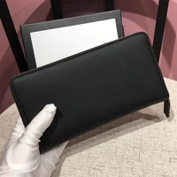 2022 new genuine leather cowhide high quality luxury design long unisex zipper wallet fashion casual large capacity wallet
