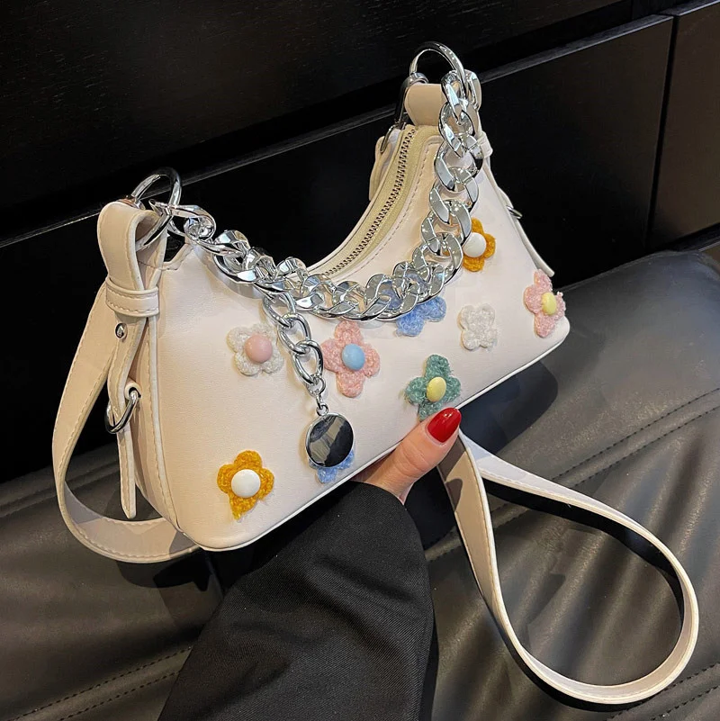 

Girls' Small Bag Women's 2022 New Fashion Ins High Texture Chain Bag Versatile Messenger Bag Luxury Women Brand Handbags Female