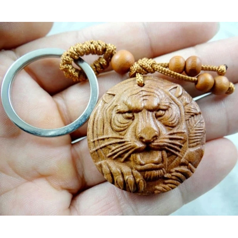 Модный брелок из красного дерева с трехмерной гравировкой подвеской в виде