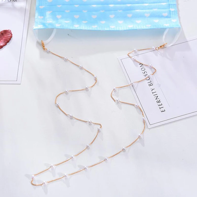 

Sunglasses Masking Chains For Women Acrylic Pearl Crystal Eyeglasses Chains Anti-lost Lanyard Glass New Fashion Jewelry