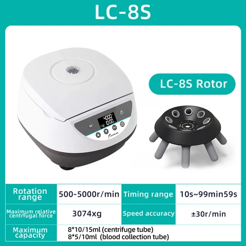 Плазменная центрифуга Prp Centrifuge Machine Цифровая медицинская центрифуга для крови Лаборатория 4000 об / мин 5 мл 10 мл 15 мл Центрифужная трубка 110 В до 220 В - изображение