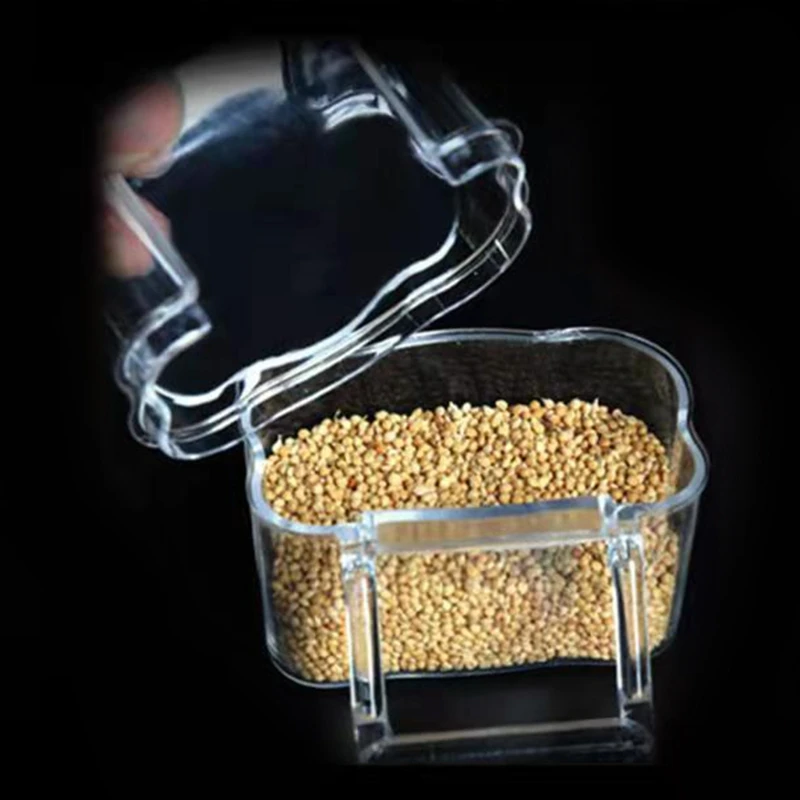 SZWA Прозрачный пластиковый диспенсер для еды и воды птичьей клетки Простота в