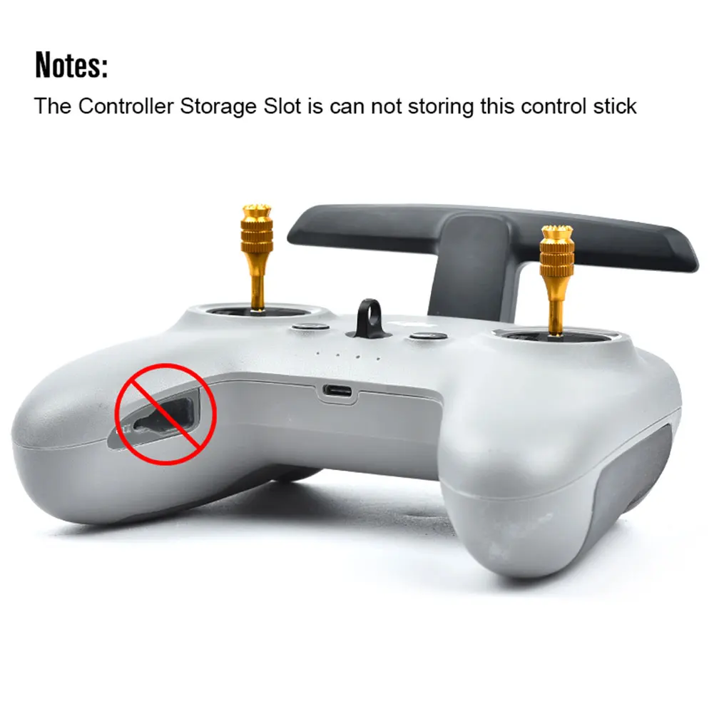 

1pair Replacement Joysticks Adjustable Lengthen Thumb Rocker Detachable Drone Accessories Increase Metal Knob For DJI FPV Combo
