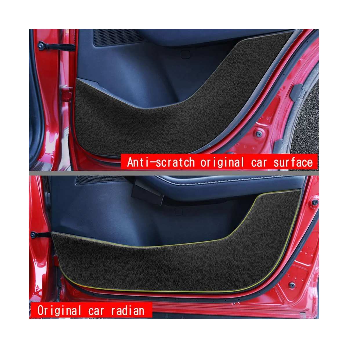 Автомобильная кожаная защитная накладка для дверей Противоударная Накладка