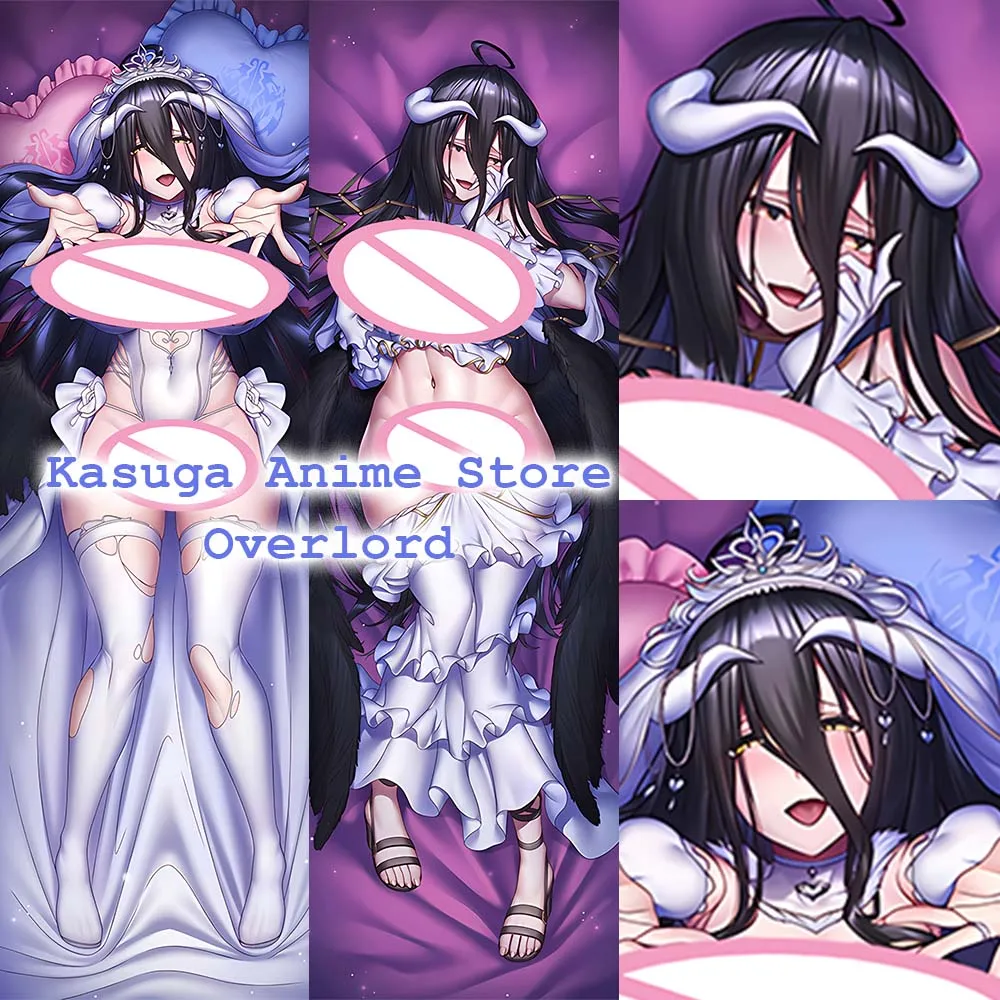 

Anime Game Overlord Albedo Cosplay Dakimakura Pillow Anime Body Pillowcase Kawaii Sexy 2WAY Peachskin Cushion Cover