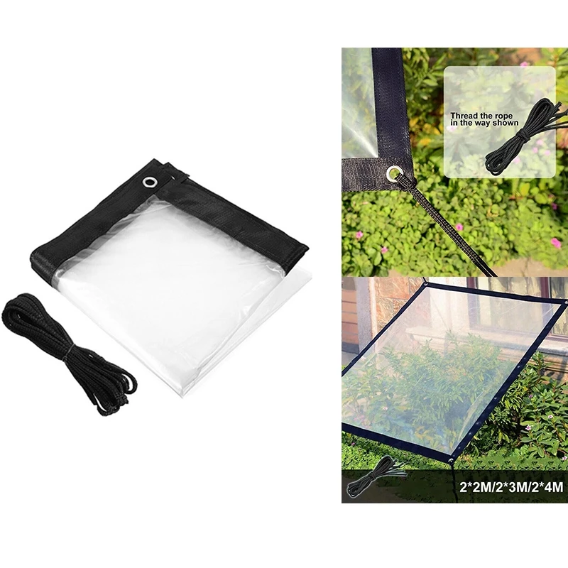 

Waterproof Transparent Tarpaulin With Eyelet Canopies And Tarpaulin Straps