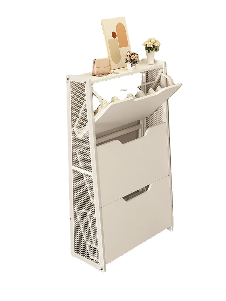 

YY Shoe Rack Home Doorway Simple Shoes Storage Rack with Cabinet Door