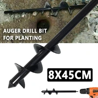 garden auger drill bit spiral digging drill bit hole digger ground drill for seed planting gardening fence flower planter