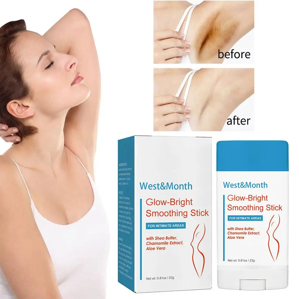 

Glow-Bright Smoothing Stick Lighten Underarm Dull Joints Reduce Dark Private Parts Spots Wrinkle Cream Whitening Tighten Sa E4G2