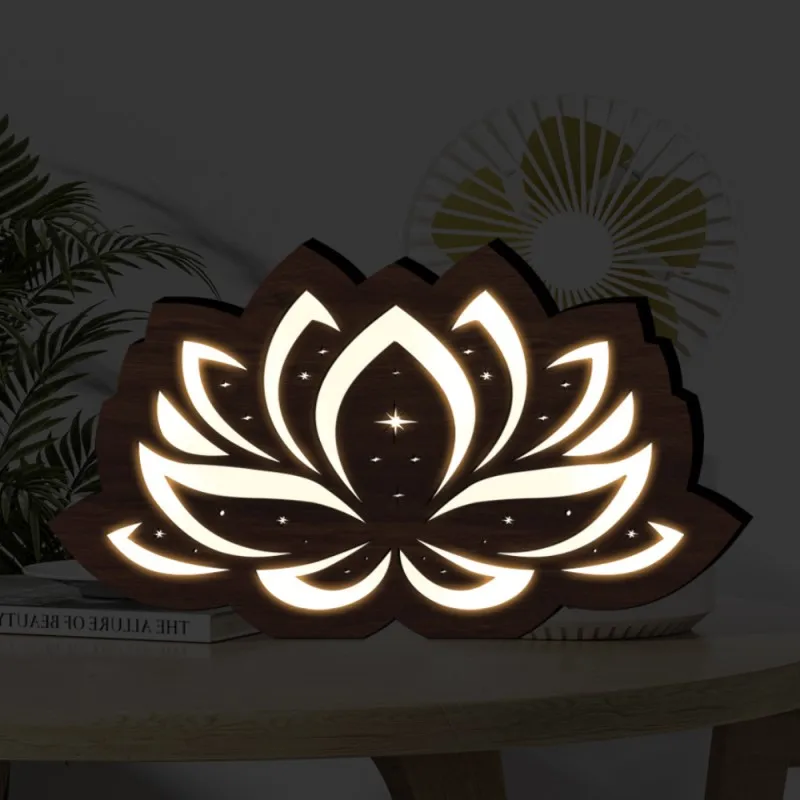 

Богемный Лотос, искусственный домашний декор, Напольная Лампа, деревянная бабочка, богемный стиль, Декор, подарок для дома, сада, комнаты, Декор, ночник