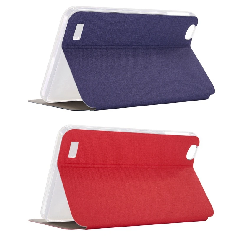 

2X PU Leather Tablet Case For Teclast P80 P80X P80H 8 Inch Tablet Anti-Drop Flip Case Tablet Stand (Red&Blue)