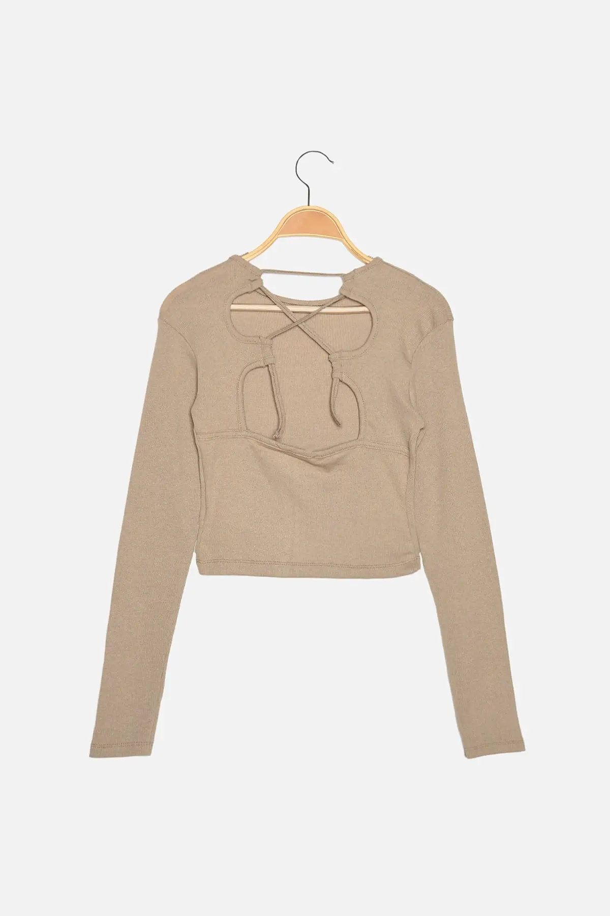 

Trendyol Back Lacing Detailed Knitted Blouse TWOAW22BZ0503