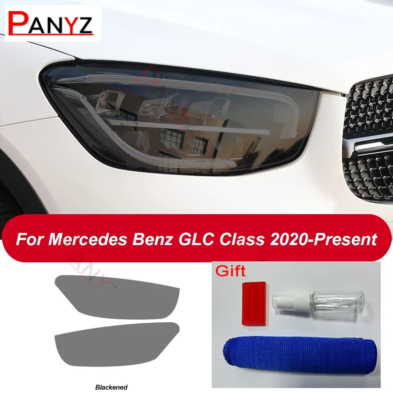 

2 шт., защитная пленка для передних фар Mercedes Benz GLC Class X253 C253 AMG 2015