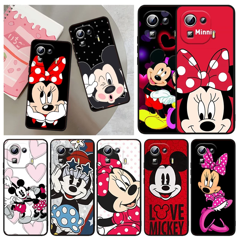 

Disney Cartoon Mickey Minne For Xiaomi Mi 12 12X 11T 11 11i 10i 10T 10S Note 10 9T 9 SE Lite Ultra Pro 5G Capa Black Phone Case