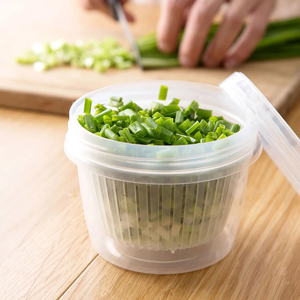 Кухонный Контейнер для хранения имбиря чеснока круглая сушилка герметичная