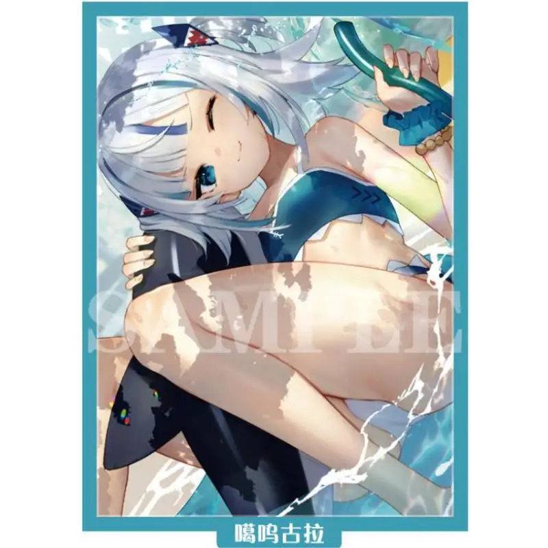 

60Pcs/Set Hololive Ayame Inugami Korone Amane Kanata Yukihana Lamy Gawr Gura card sleeve kawaii Hobbies Collectibles Gift Toys