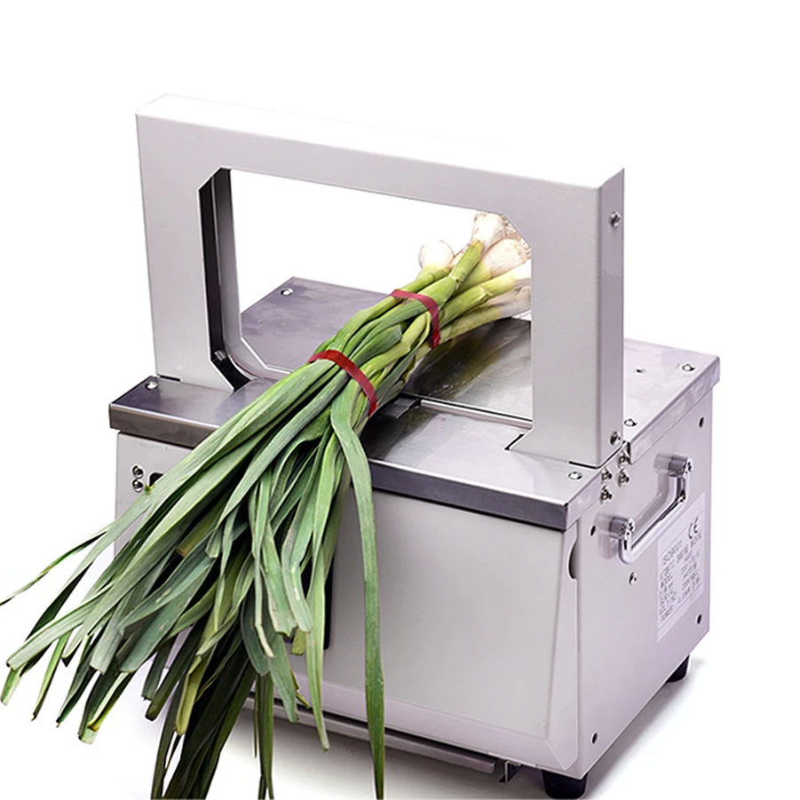 

Automatic Hot melt OPP tape Banding Machine Supermarket vegetable Strapping machine Fast binding machine