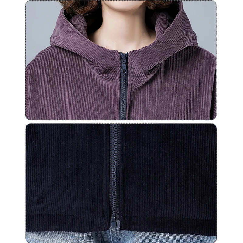 Женское короткое пальто новинка 2024 весенне-осенняя вельветовая ветровка женская