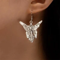 charm fashion fairy wings female silver drop earrings for women girls creative alloy dangle earrings aesthetic jewelry gifts