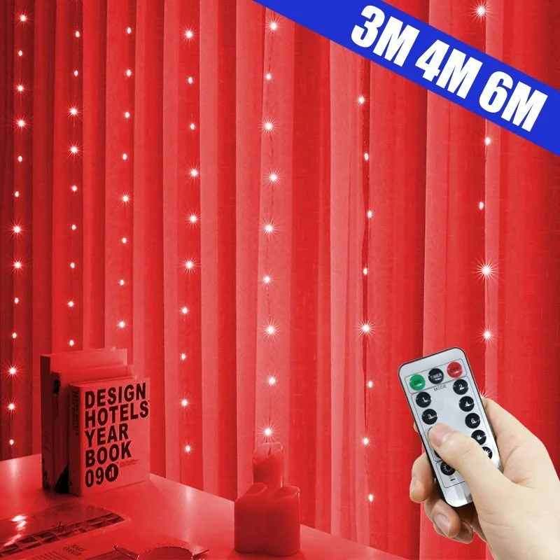 

СВЕТОДИОДНАЯ Гирлянда-занавеска, 3/4/6 м