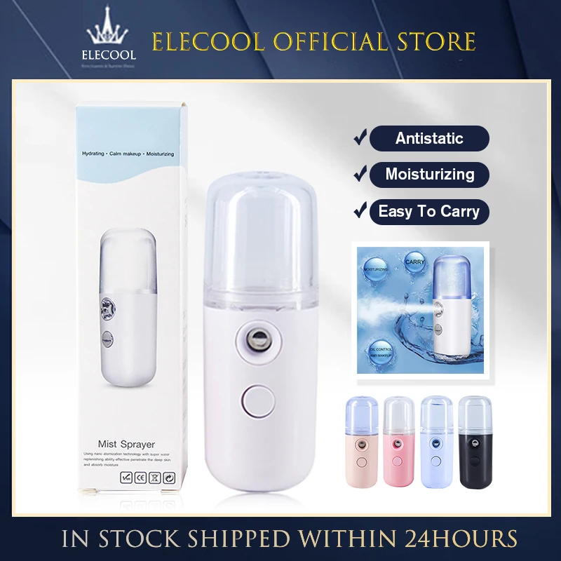 

30ml Mini Nano Mist Facial Sprayer Beauty Instrument USB Humidifier Rechargeable Nebulizer Face Steamer Moisturizing Beauty Tool