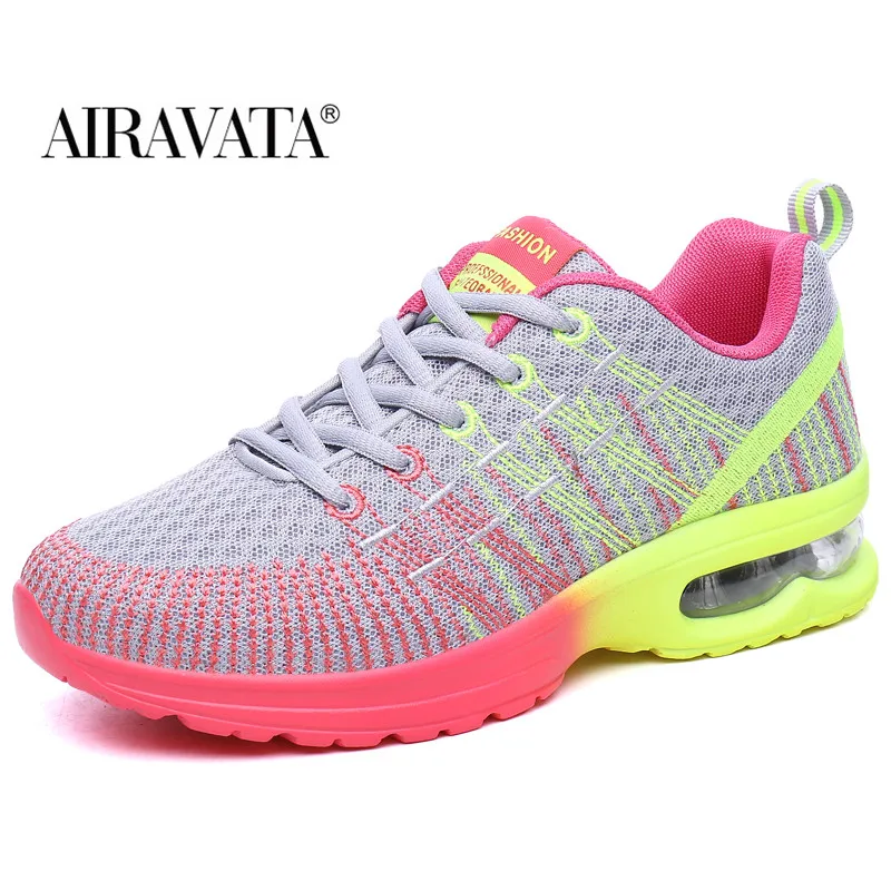Women Running Shoes Air Cushioned Sneakers Fashion Athletic Trainer Breathable Outdoor Casual Sport Footwear