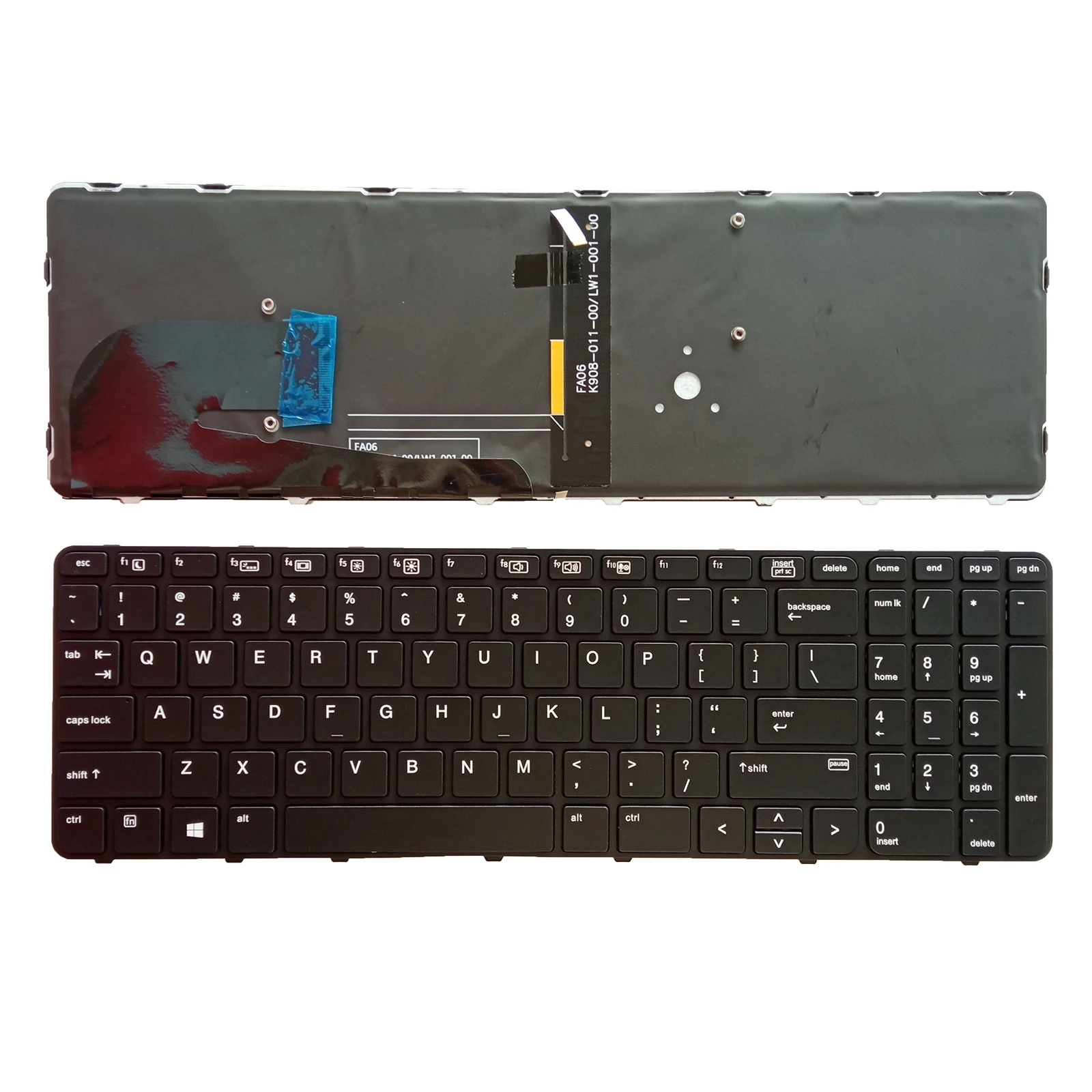 

Новая клавиатура с американской подсветкой для HP EliteBook 755 G3 850 G3 850 G4 ZBook 15u G3 G4 без указателя