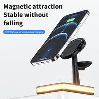 3 in 1 magnetic wireless charger stand for magnet iphone 12 mini pro max apple watch fast charging dock station for airpods pro