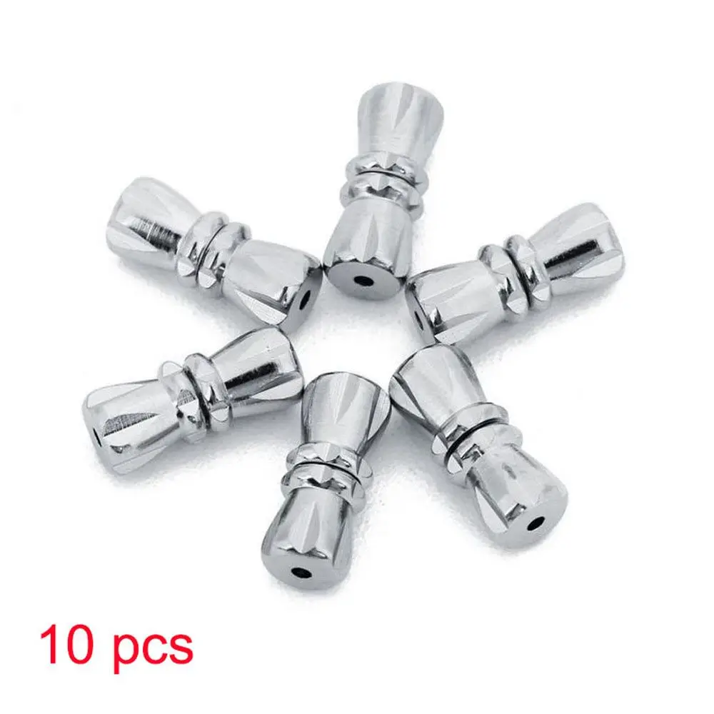 

10Pcs Metal Connect Buckle Accessories For Necklace Bracelet Jewelry Making Findings Hole Screw Clasps Spacer Beads