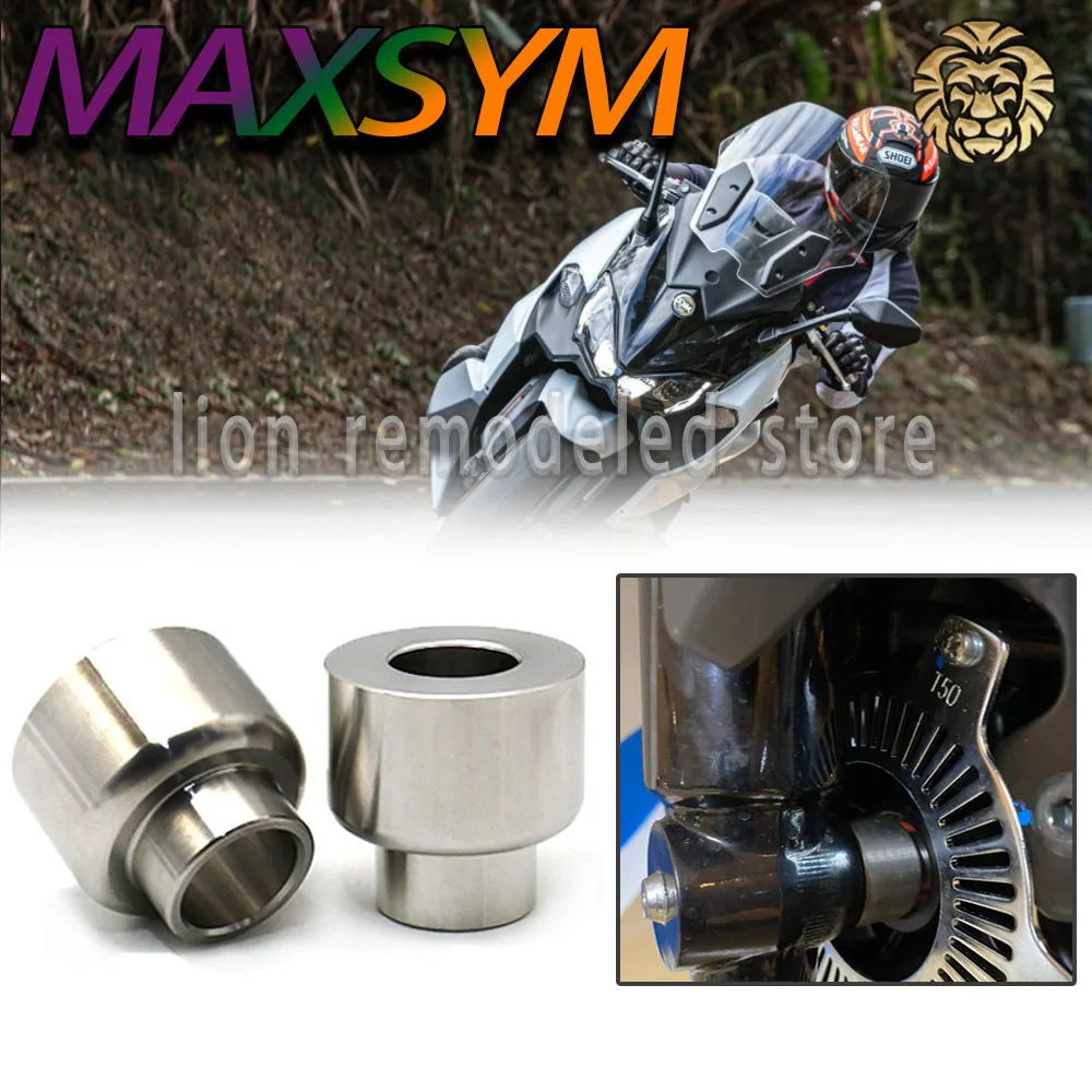 

FOR MAXSYM 400 2021 2022 Front wheel stabilizer shaft sleeve Radiant caliper gasket Motorcycle accessories