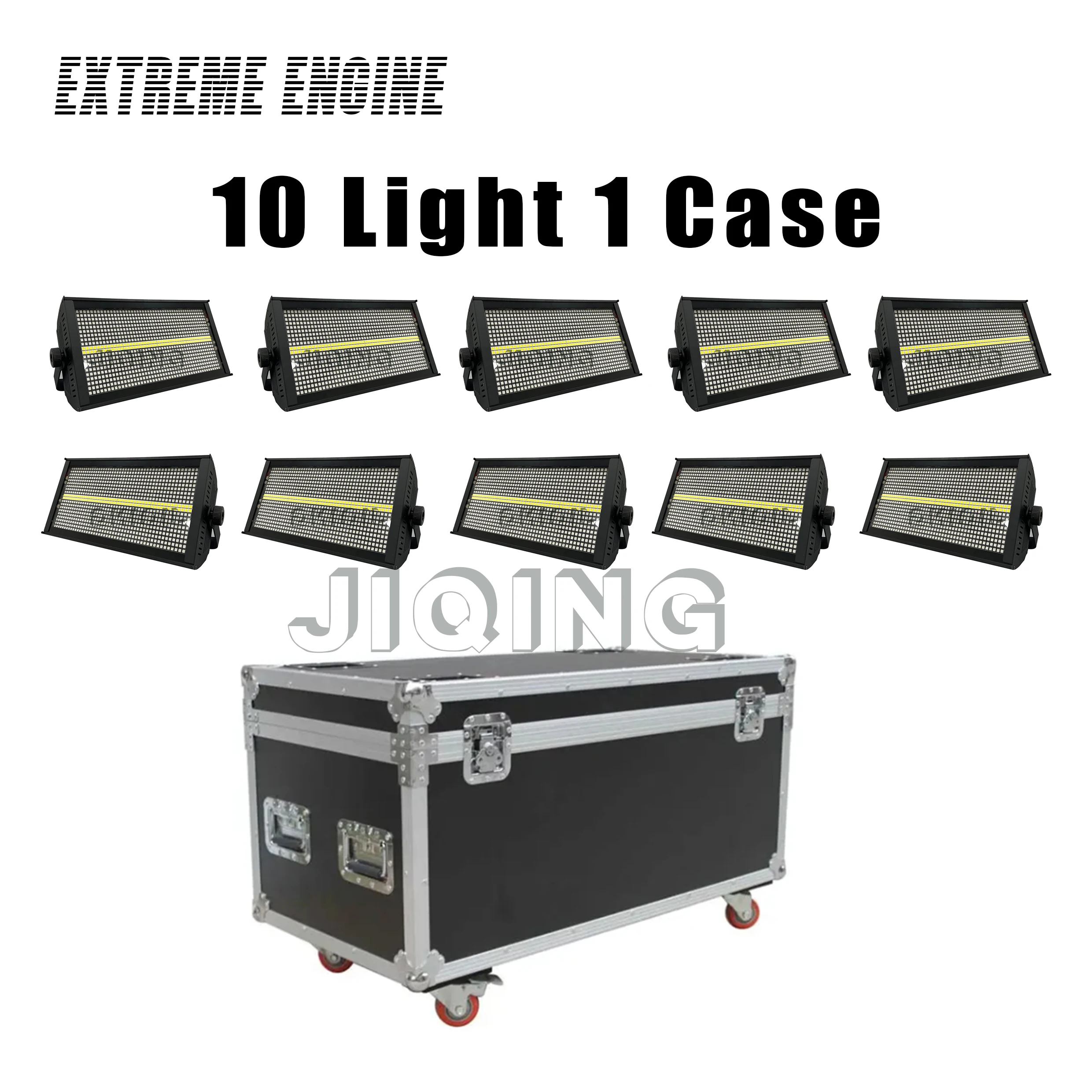 10 светильников 1 корпус 200 Вт LEDRGBW 4 в 48 перегородки стробоскоп белый 8000K DMX супер
