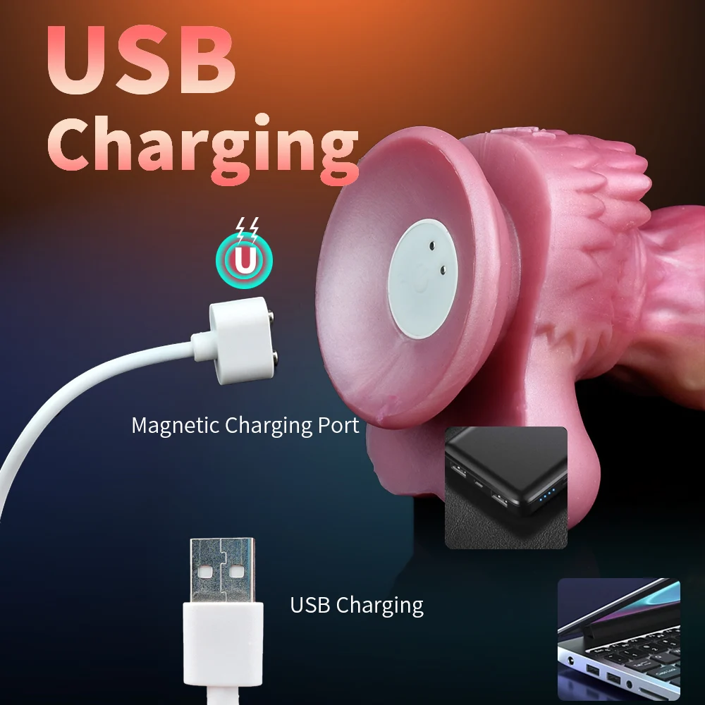 Фаллоимитатор YOCY Фэнтези фаллоимитатор вибрирующий 10 режимов Анальная пробка