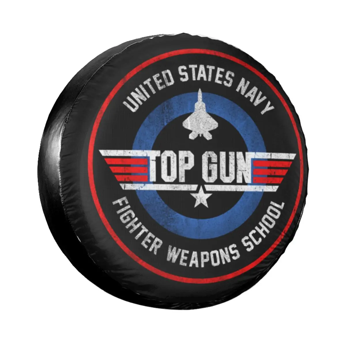 

Custom Top Gun Fighter Weapons Spare Tire Cover for Jeep Honda Maverick Car Wheel Protectors 14" 15" 16" 17" Inch