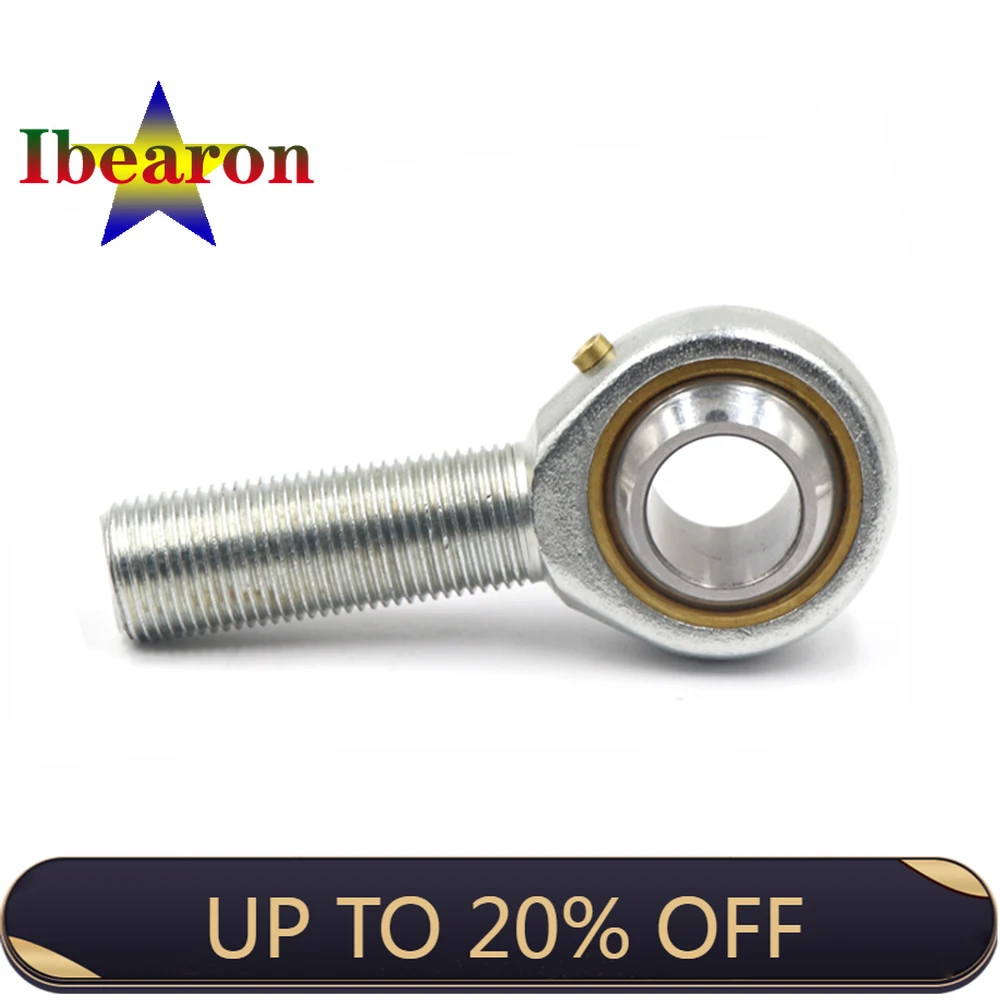 

1PCS POS14 POSL14 T/K Inlaid Line Rod Ends With Male Thread Series Joint Bearing