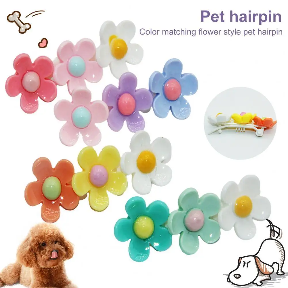 

Заколки для собак, милые симпатичные заколки для домашних питомцев, заколки для шерсти для домашних животных с защитой от выцветания