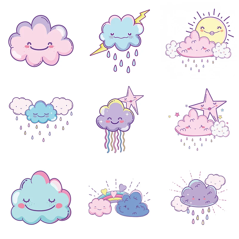 

Cartoon 5D Diamond Painting Clouds Stars Moon Rainbow Full Diamond Mosaic Diamond Embroidery Kit DIY Rhinestone Home Decoration