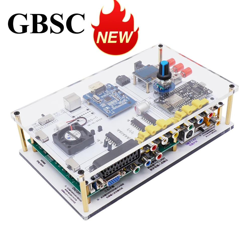 

Modified GBS Control GBSC Video Converter With Scart RGBS YPbPr S-video Composite AV Input for Retro Game Consoles