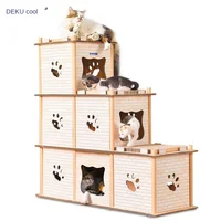 Stereo Cat House Cat House Can Grind Claw Roof Cat Scratching Board Deformation Cat Climbing Frame