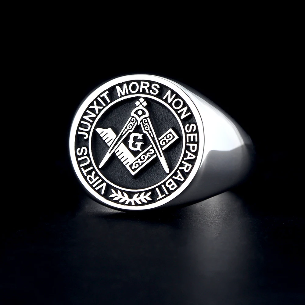Фото Кольцо из стерлингового серебра Scottish Rite Freemasonry Virtus Junxit Mors Non Separabit №1