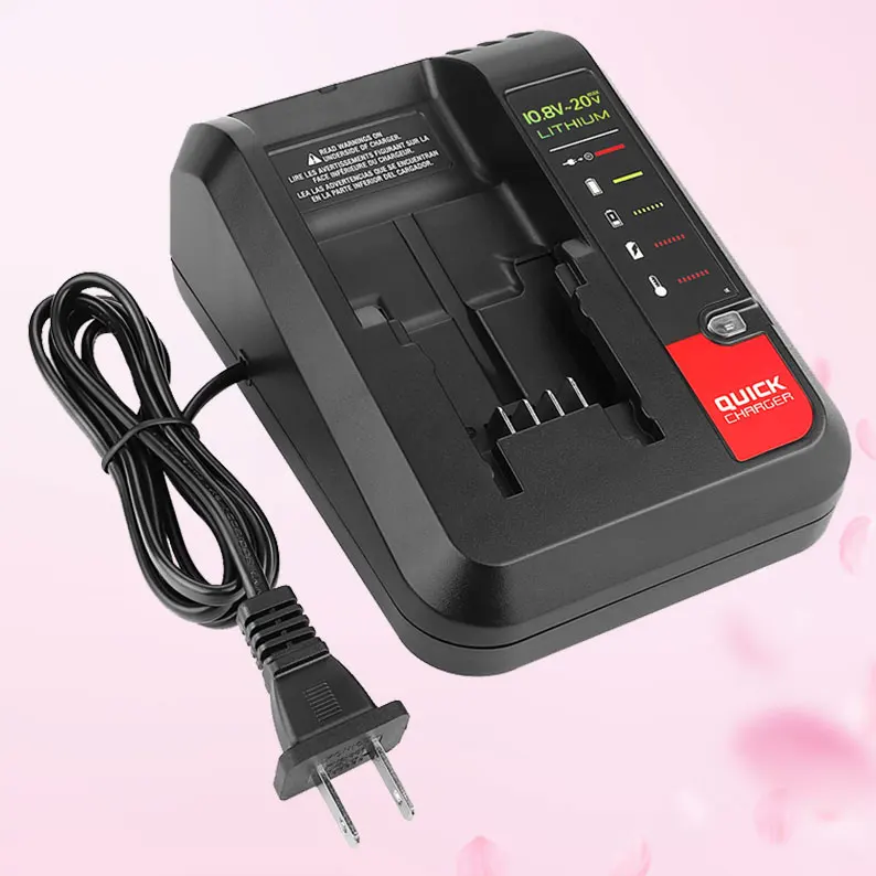 

PCC692L 20V Max Li-Ion Battery Charger for Porter Cable PCC685L PCC685LP PCC680L PCC682L PCCK602L2 PCC600 PCC640 LCS1020