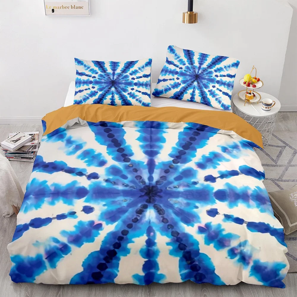 

Bed S With Rainbow Spiral Pattern Four Piece Bedding Set For Bed Queen Size Bed S Set Bedroom Bed