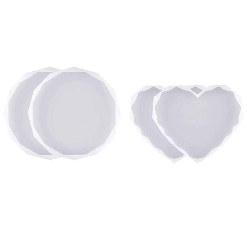 

4 шт., силиконовые формочки для подставок из эпоксидной смолы