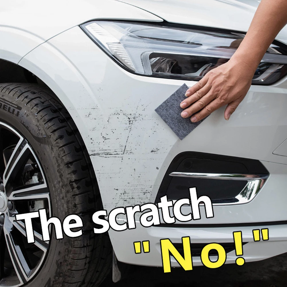 

Nano Cloth for Car Scratch Repair Nano Sparkle Cloth Paint Scratch Remover Cleaning Wipe Stain Water Spots Remover 2 Wipes/Pack